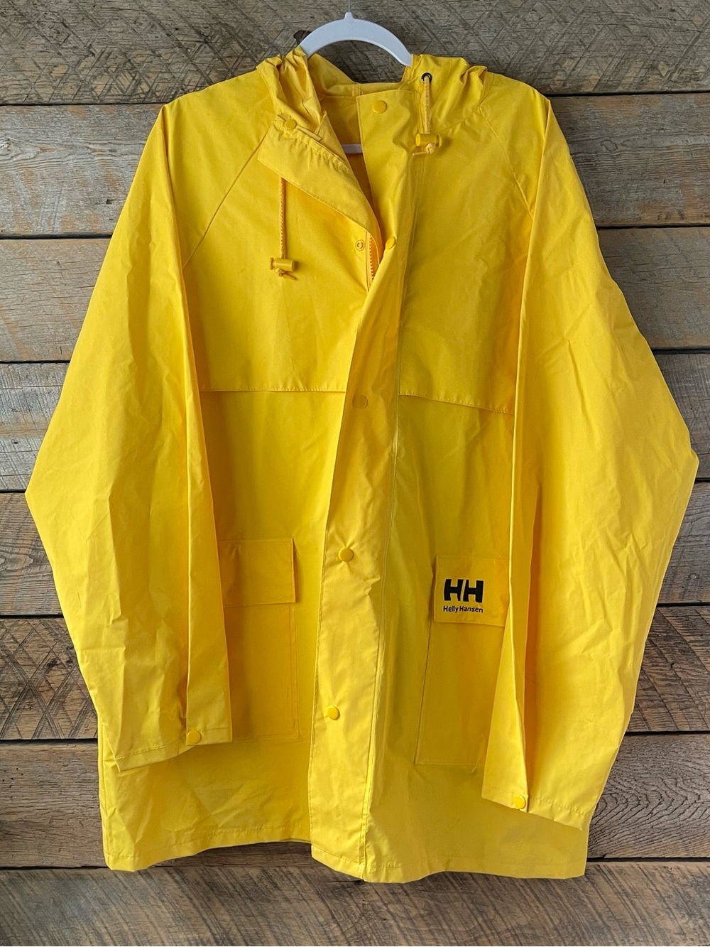 Helly Hansen Workwear Unisex Mandal Waterproof Rain Jacket Yellow Size Large